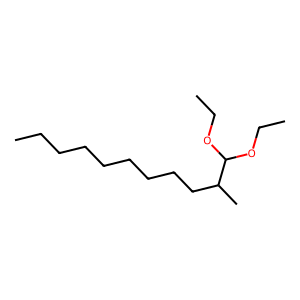 Structure of 1,1-diethoxy-2-methyl butane
