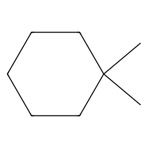 Structure of 1,1-dimethylcyclohexane