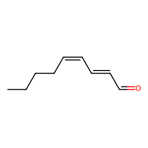 Structure of (2,4)-nonadienal