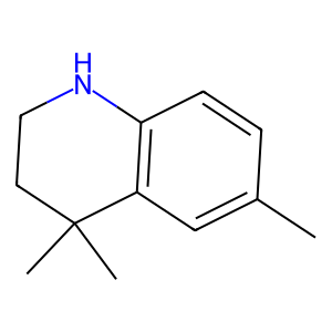 Structure of 1,2,3,4-tetrahydro-1,1,6-trimethylnaphthalene (=alpha-ionene)