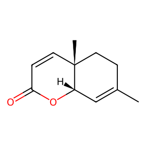 Structure of 1,2,3,4.4a,5,6,8a-octrahydro-7-methylnepthalene