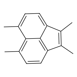 Structure of 1,2,5,6-tetramethylacenaphthylene