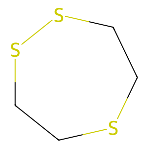 Structure of 1,2,5-trithiepane