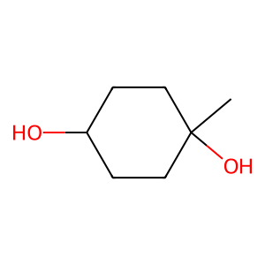 Structure of 1,2-cyclohexanediol, 1-methyl-4-(1-methylethenyl)