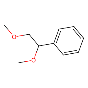 Structure of 1,2-dimethoxyethylbenzene