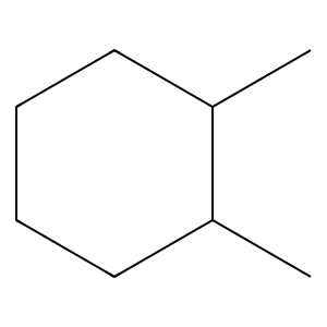 Structure of 1,2-dimethylcyclohexane