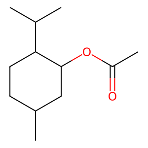 Structure of 1,2-epoxy menthyl acetate