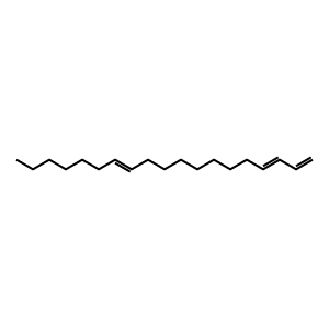 Structure of 1,3,12-nonadecatriene