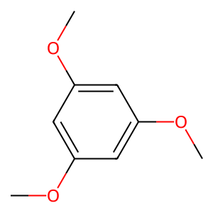 Structure of 1,3,5-trimethoxybenzene