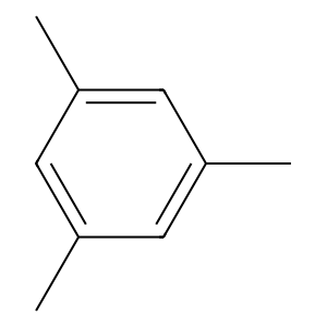 Structure of 1,3,5-trimethylbenzene