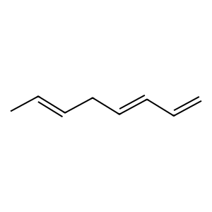 Structure of 1,3,6-octatriene