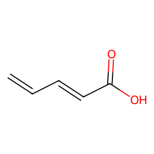 Structure of 1,3-butadiene-1-carboxylic acid
