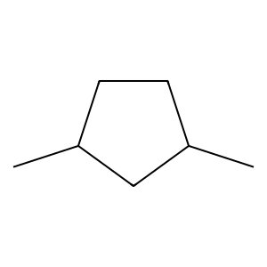 Structure of 1,3-dimethylcyclopentane