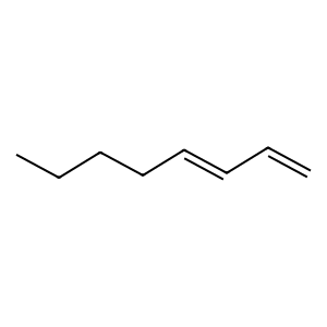 Structure of 1,3-octadiene