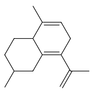 Structure of 1,4,9-cadalatriene