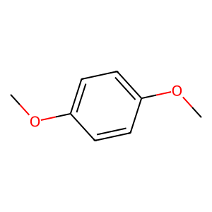 Structure of 1,4-dimethoxy benzene