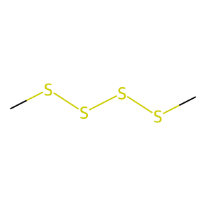 Structure of 1,4-dimethyl tetrasulfide