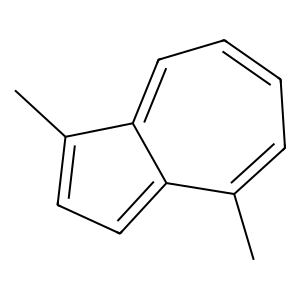 Structure of 1,4-dimethylazulene