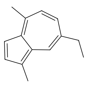 Structure of 1,4-dimethylazulene(other)