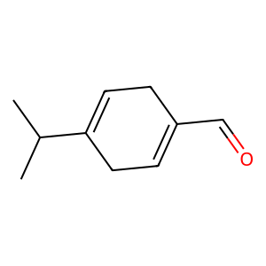 Structure of 1,4-p-menthadien-7-al