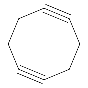 Structure of 1,5-cyclooctadiyne