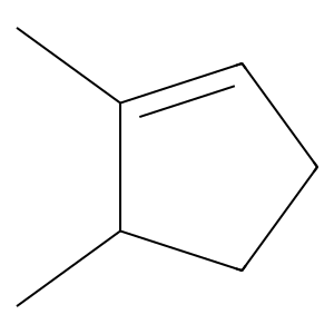 Structure of 1,5-dimethylcyclopentene
