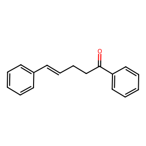 Structure of 1,5-diphenyl-2-pentene