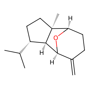 Structure of 1,5-epoxy-salvial(4)14-ene