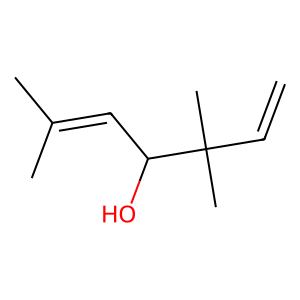 Structure of 1,5-heptadien-4-ol, 3,3,6-trimethyl-