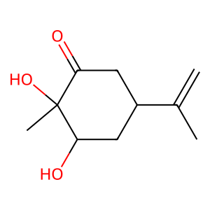 Structure of 1,6-dihydroxy-8(10)-p-menthen-2-one