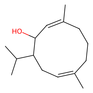 Structure of 1,6-germacradien-5-ol
