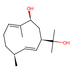 Structure of 1,6-germacreaiden-5beta-ol