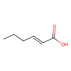 Structure of (2e)-hexenoic acid