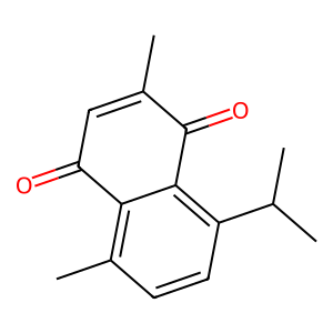 Structure of 1,8-dimethyl-4-isopropyl-spiro[4,5]decan-7-one