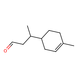 Structure of 1-(4-methyl-3-cyclohexenyl)-ethanone