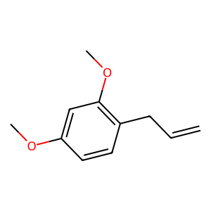 Structure of 1-allyl-2,4-dimethoxybenzene