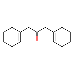 Structure of 1-cyclohexenylmethylketone