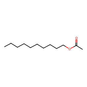 Structure of 1-decanol acetate