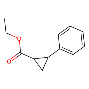 Structure of 1-ethyl-2-phenylcycropropane