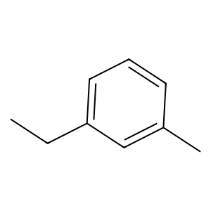 Structure of 1-ethyl-3-methylbenzene