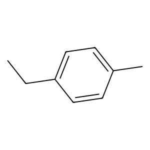 Structure of 1-ethyl-4-methylbenzene