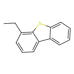 Structure of 1-ethyldibenzothiophene isomer