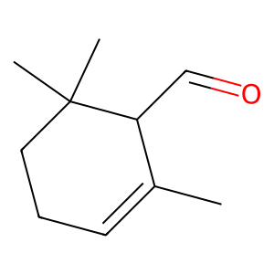 Structure of 1-formyl-2 2 6-trimethyl-3-cis-(3-methylbut-2-enyl)-5-cyclohexene