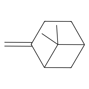 Structure of (+) beta-pinene
