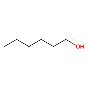 Structure of 1-hexanol