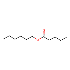 Structure of 1-hexyl n-valerate