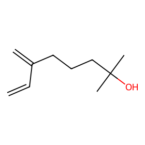 Structure of 1-hydroxy-1-methyl-7-methylethyl-1,2,3,3a,4,5,6,7,octahydro azulene