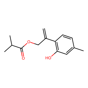 Structure of 1-isobutyryloxy-eugenol isobutyrate