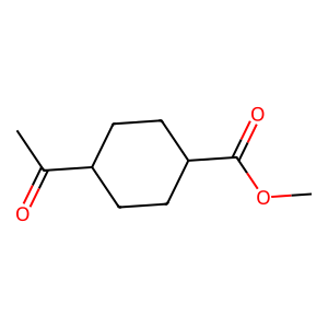 Structure of 1-methyl-4-acetylcyclohex-1-ane