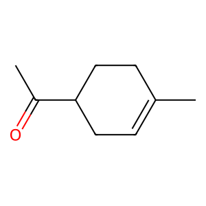 Structure of 1-methyl-4-acetylcyclohex-1-ene